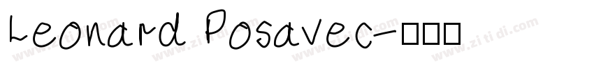 Leonard Posavec字体转换